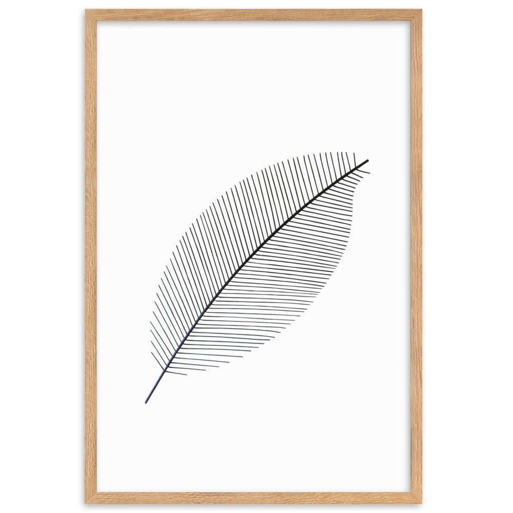 Leaf X Ray - Poster im Rahmen Oak / 61×91 cm artlia