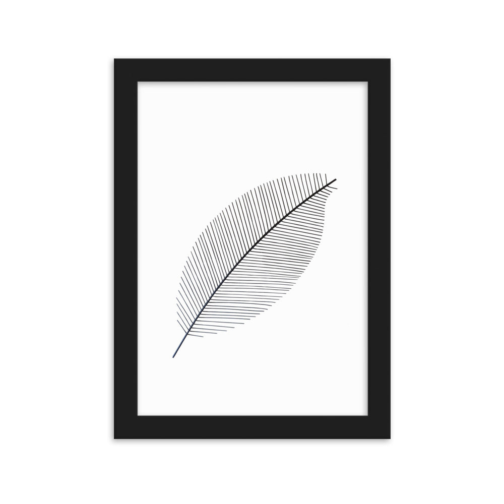 Leaf X Ray - Poster im Rahmen Schwarz / 21×30 cm artlia