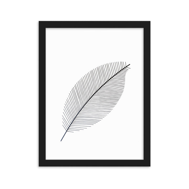 Leaf X Ray - Poster im Rahmen Schwarz / 30×40 cm artlia