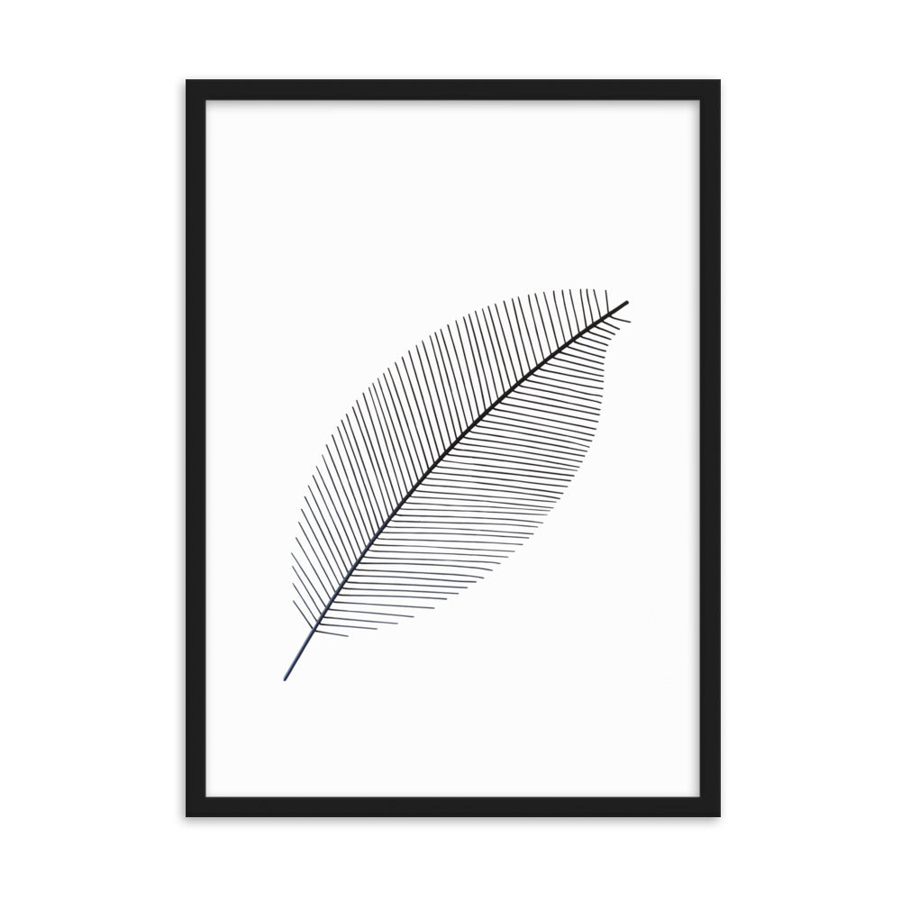 Leaf X Ray - Poster im Rahmen Schwarz / 50×70 cm artlia