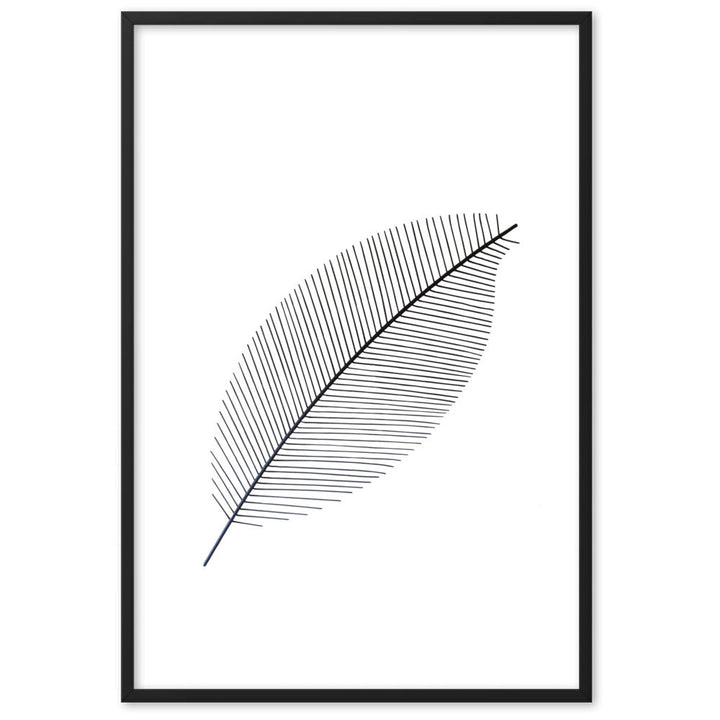 Leaf X Ray - Poster im Rahmen Schwarz / 61×91 cm artlia