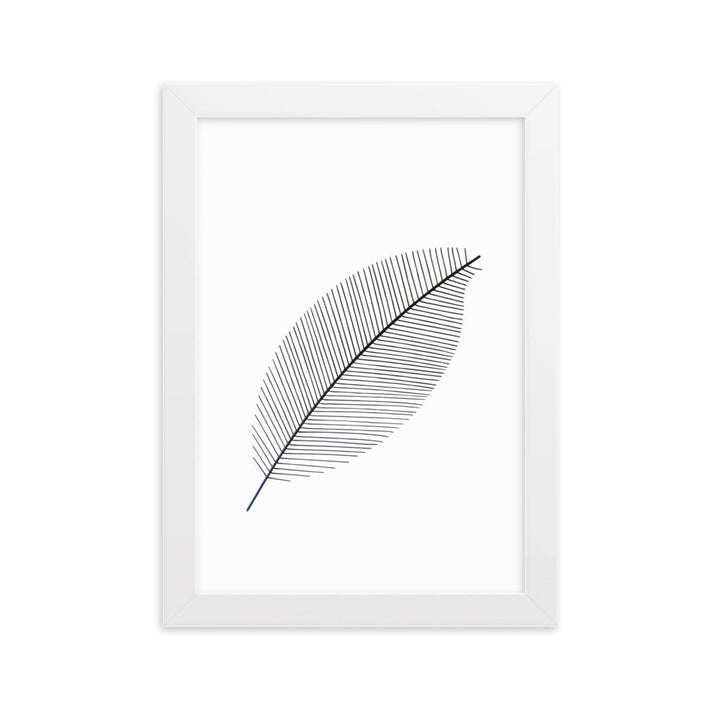 Leaf X Ray - Poster im Rahmen Weiß / 21×30 cm artlia