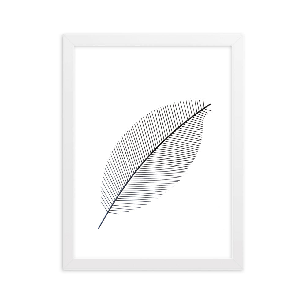 Leaf X Ray - Poster im Rahmen Weiß / 30×40 cm artlia