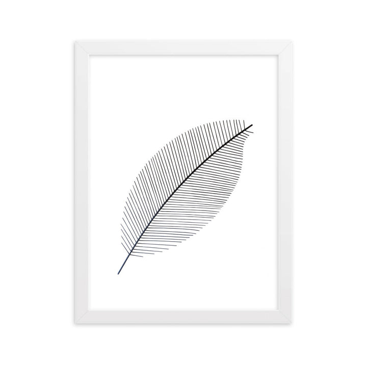 Leaf X Ray - Poster im Rahmen Weiß / 30×40 cm artlia