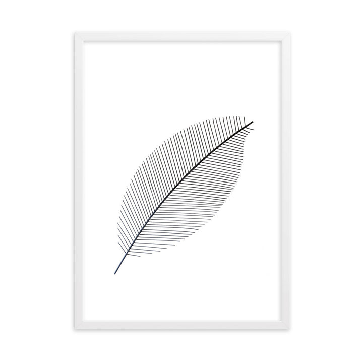 Leaf X Ray - Poster im Rahmen Weiß / 50×70 cm artlia