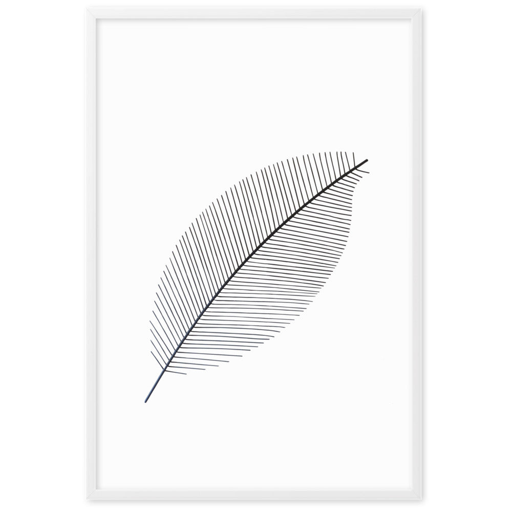 Leaf X Ray - Poster im Rahmen Weiß / 61×91 cm artlia