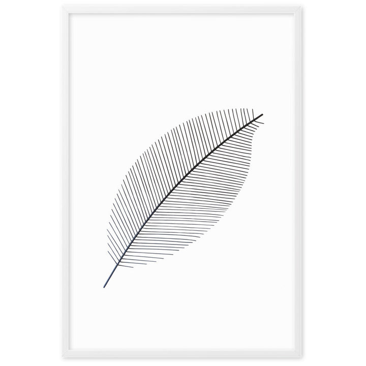Leaf X Ray - Poster im Rahmen Weiß / 61×91 cm artlia