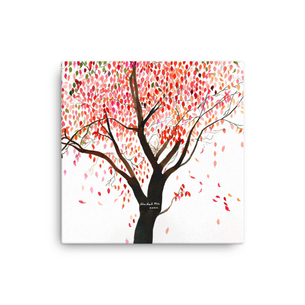 Leinwand - falling Leaves, Gravity 41x41 cm artlia
