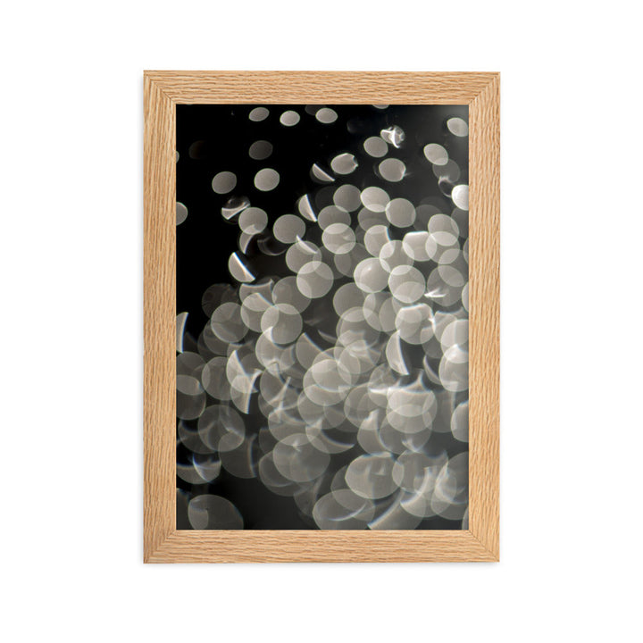 Lichtblasen - Poster im Rahmen Oak / 21×30 cm artlia