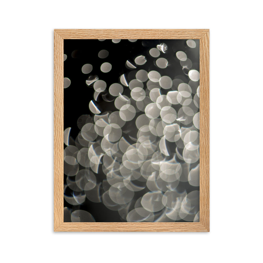 Lichtblasen - Poster im Rahmen Oak / 30×40 cm artlia