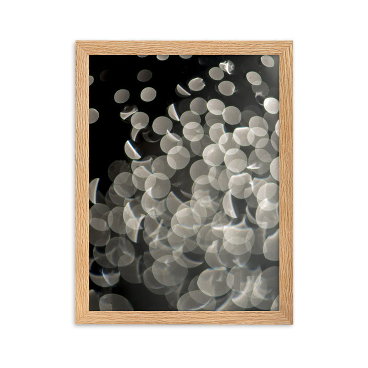 Lichtblasen - Poster im Rahmen Oak / 30×40 cm artlia