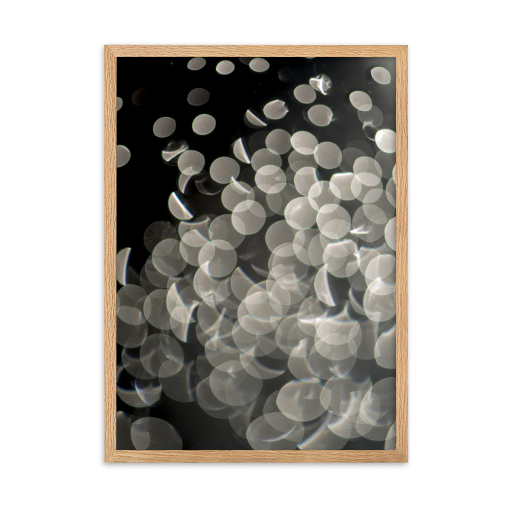 Lichtblasen - Poster im Rahmen Oak / 50×70 cm artlia