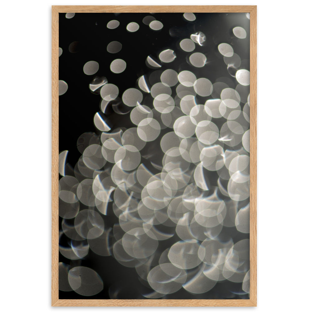 Lichtblasen - Poster im Rahmen Oak / 61×91 cm artlia