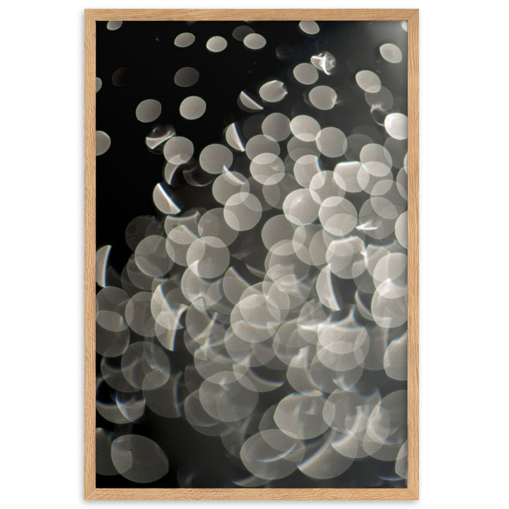 Lichtblasen - Poster im Rahmen Oak / 61×91 cm artlia