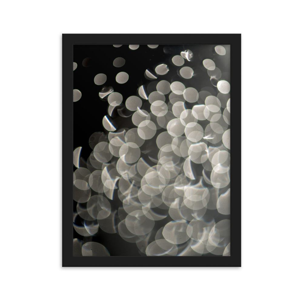 Lichtblasen - Poster im Rahmen Schwarz / 30×40 cm artlia
