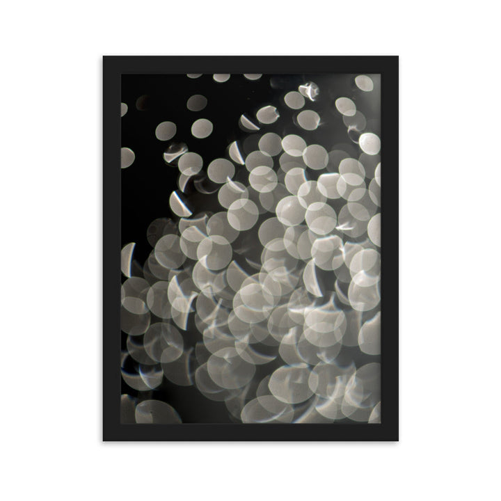Lichtblasen - Poster im Rahmen Schwarz / 30×40 cm artlia