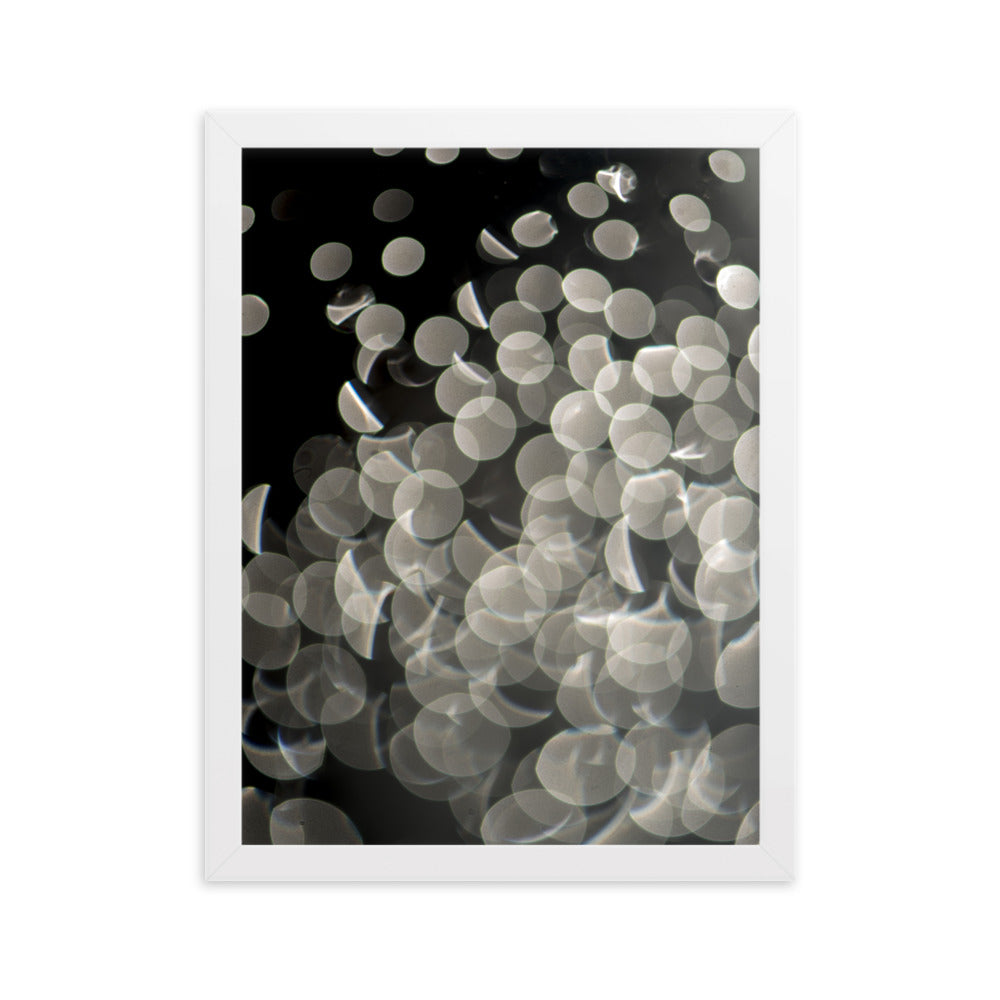Lichtblasen - Poster im Rahmen Weiß / 30×40 cm artlia