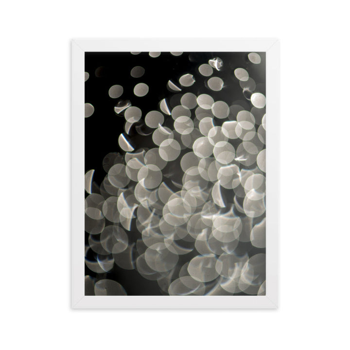 Lichtblasen - Poster im Rahmen Weiß / 30×40 cm artlia