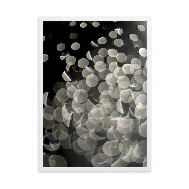 Lichtblasen - Poster im Rahmen Weiß / 50×70 cm artlia