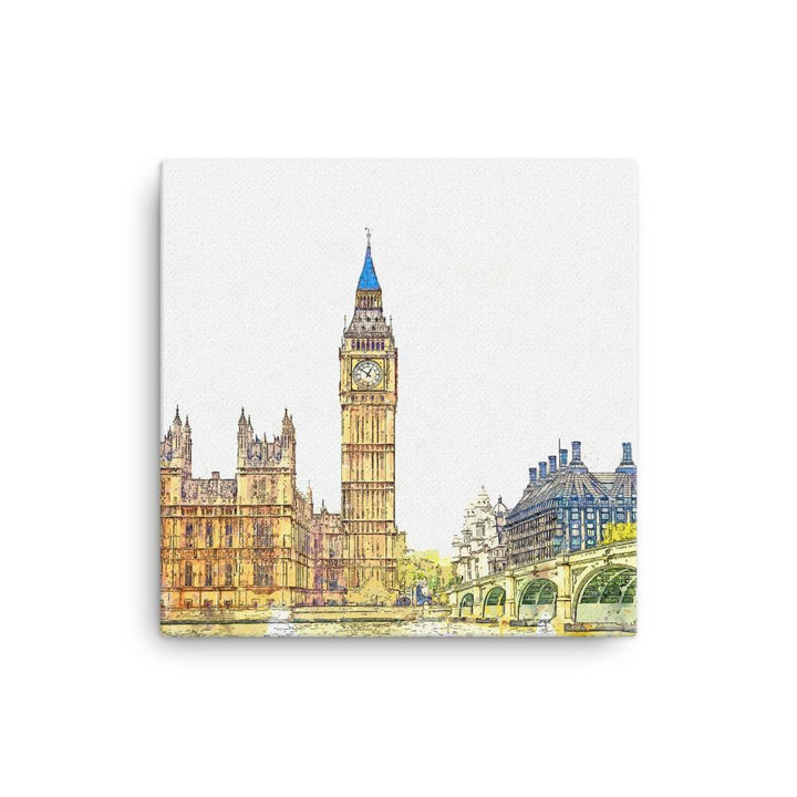London in Orange - Leinwand 30x30 cm artlia