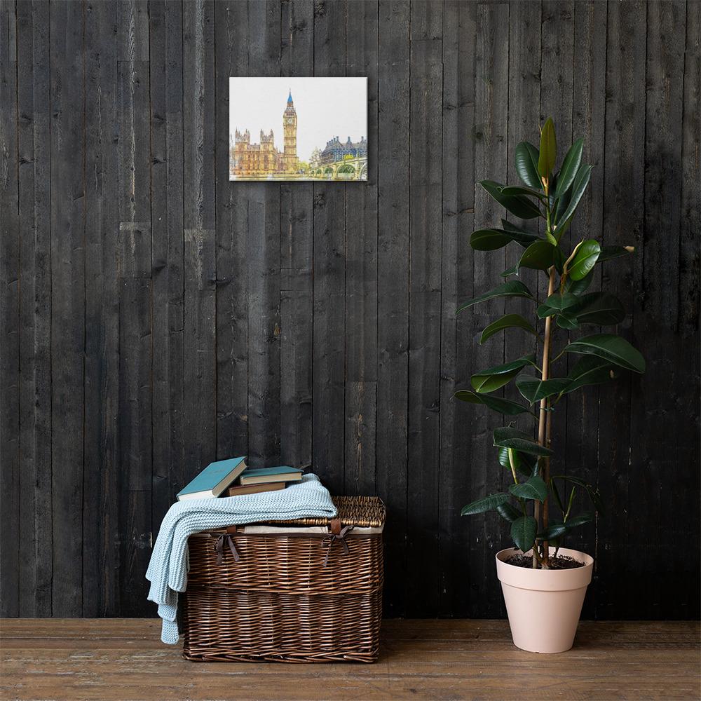 London in Orange - Leinwand 30x41 cm artlia