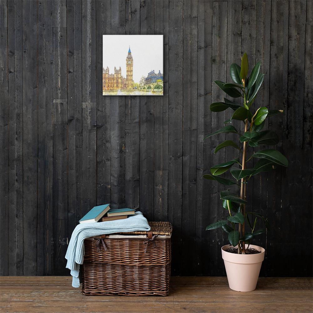 London in Orange - Leinwand 41x41 cm artlia