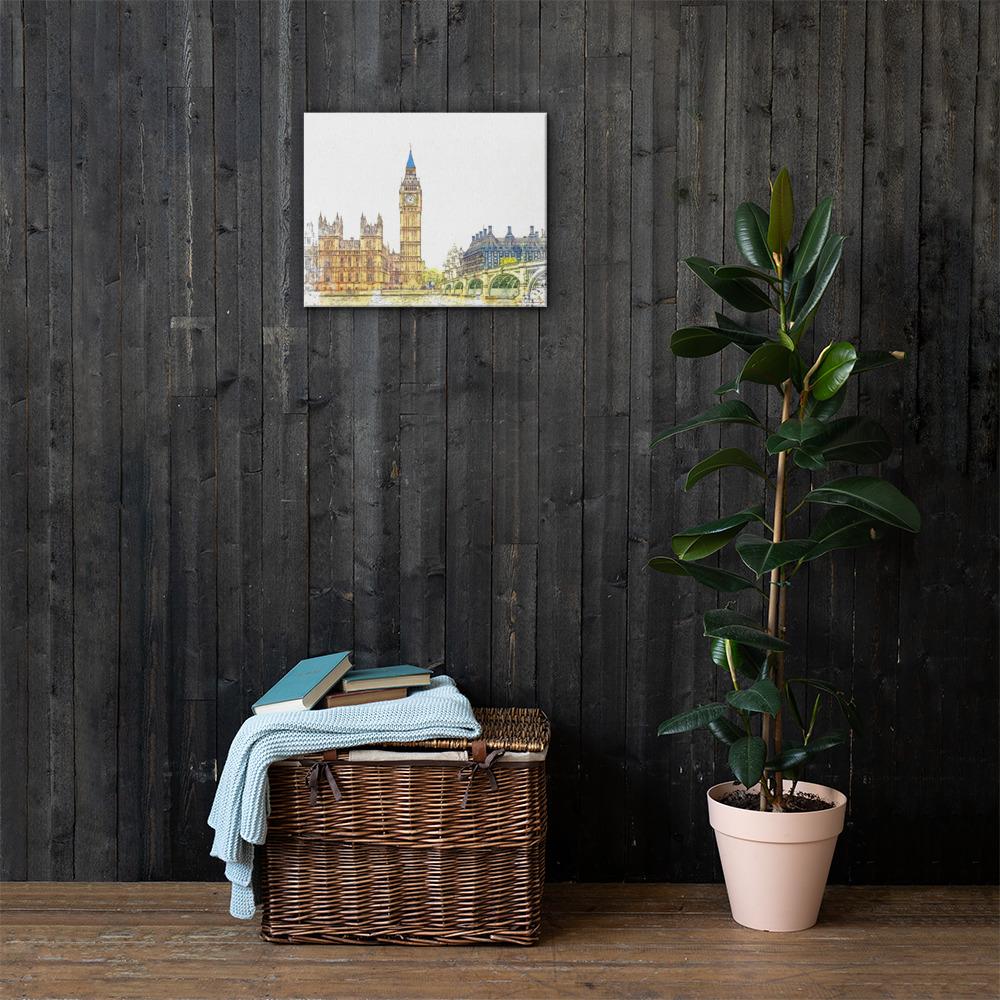 London in Orange - Leinwand 41x51 cm artlia