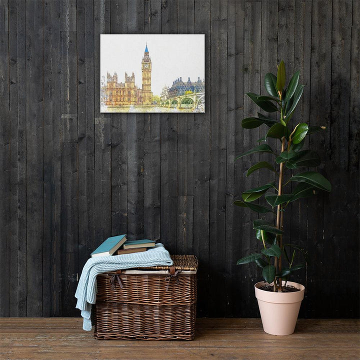 London in Orange - Leinwand 46x61 cm artlia