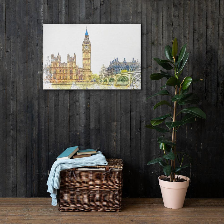 London in Orange - Leinwand 61x91 cm artlia