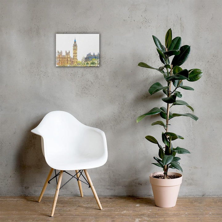 London in Orange - Leinwand artlia