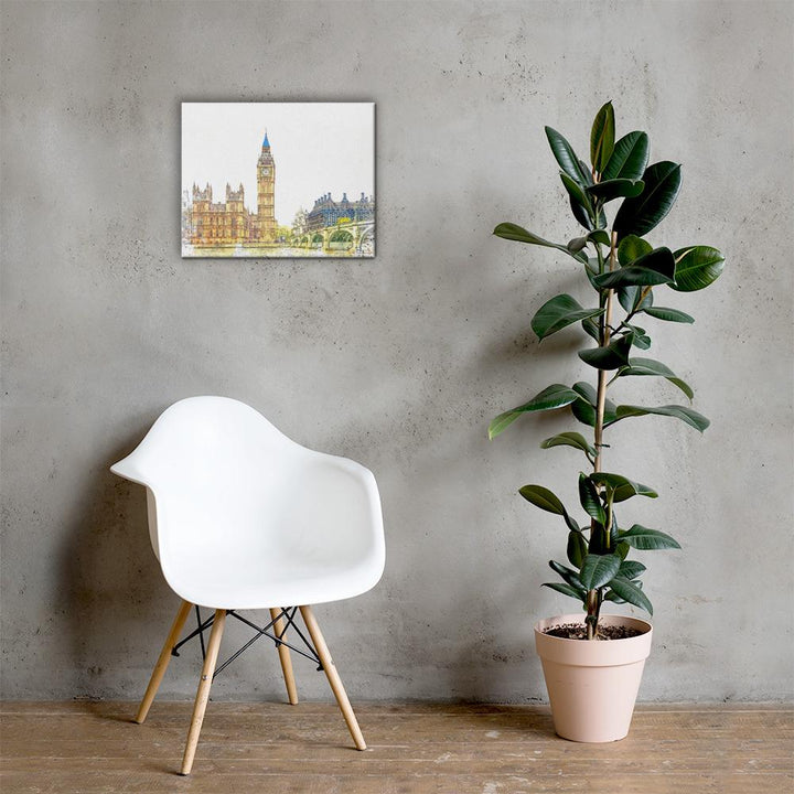 London in Orange - Leinwand artlia