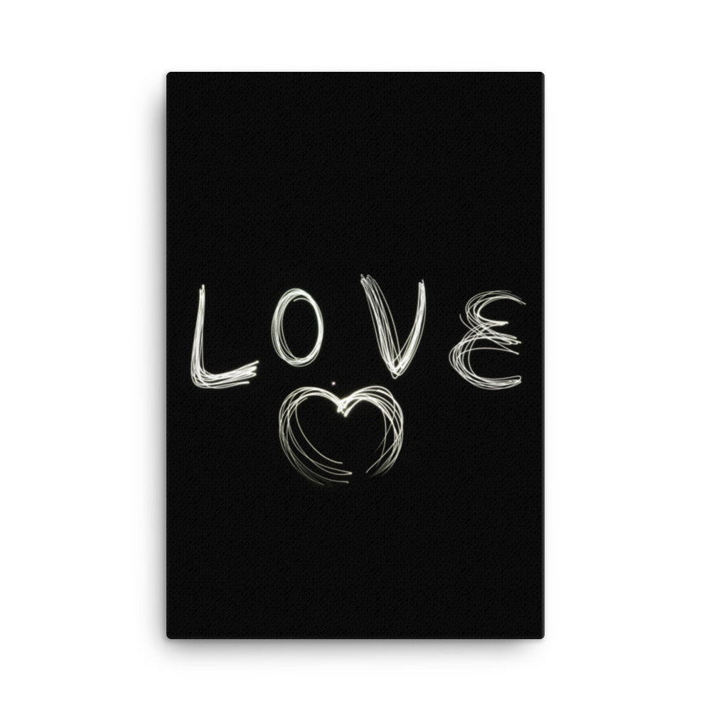 Love with Heart - Leinwand 61x91 cm artlia