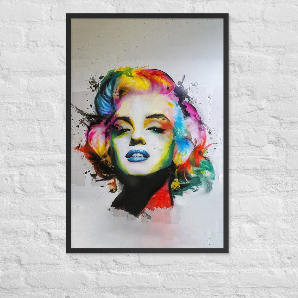 Poster im Rahmen - Marilyn Monroe Pop Art artlia