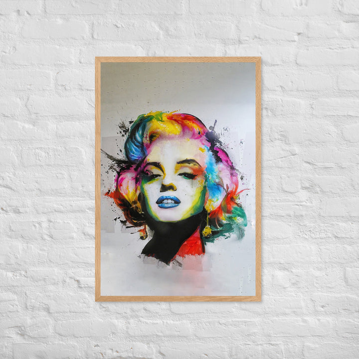 Poster im Rahmen - Marilyn Monroe Pop Art artlia