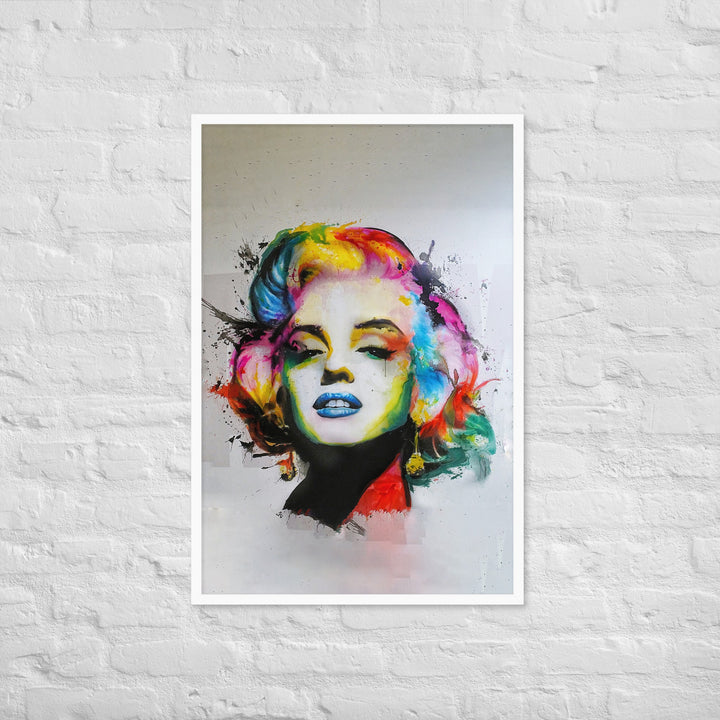 Poster im Rahmen - Marilyn Monroe Pop Art artlia