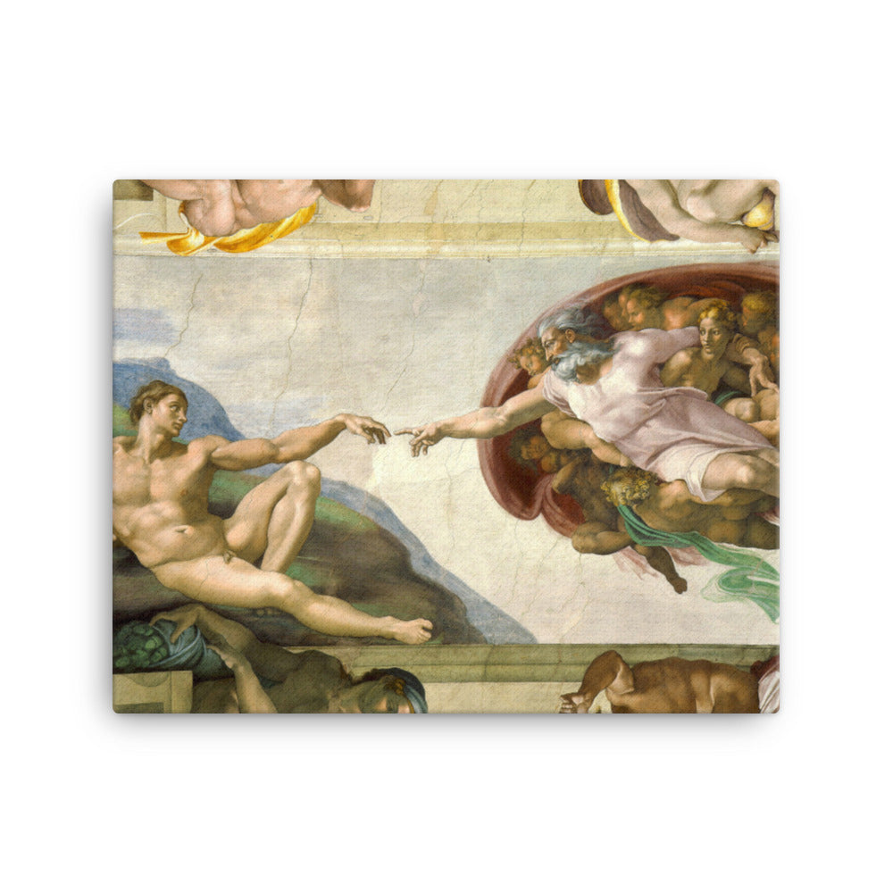 Michelangelo, Creation of Adam - Leinwand 41x51 cm artlia