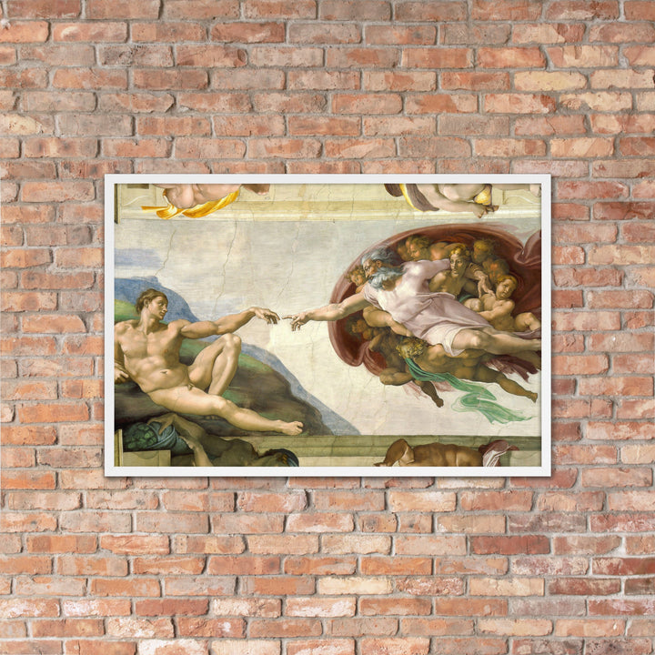 Michelangelo, Creation of Adam - Poster im Rahmen artlia
