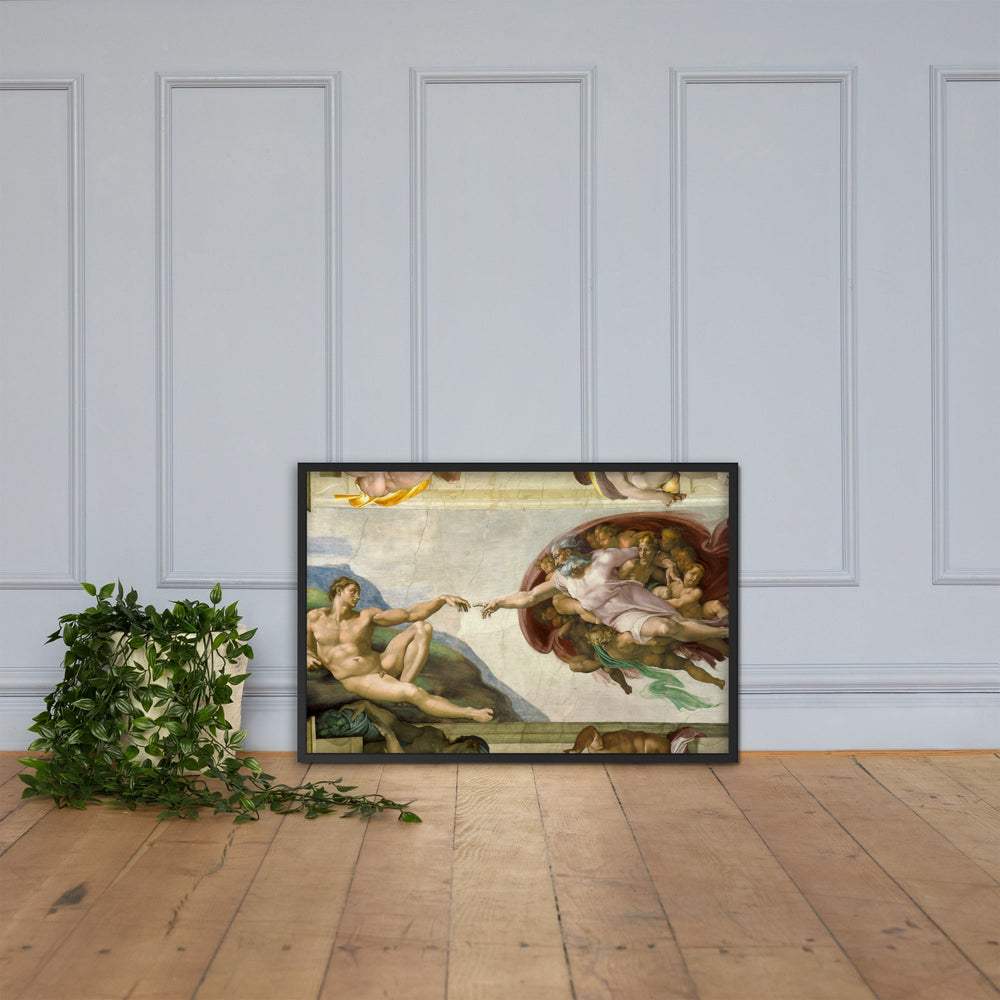 Michelangelo, Creation of Adam - Poster im Rahmen artlia