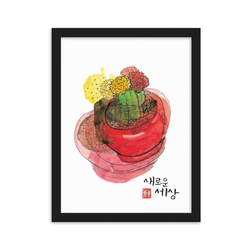 neue Sicht - Poster im Rahmen Schwarz / 30×40 cm artlia