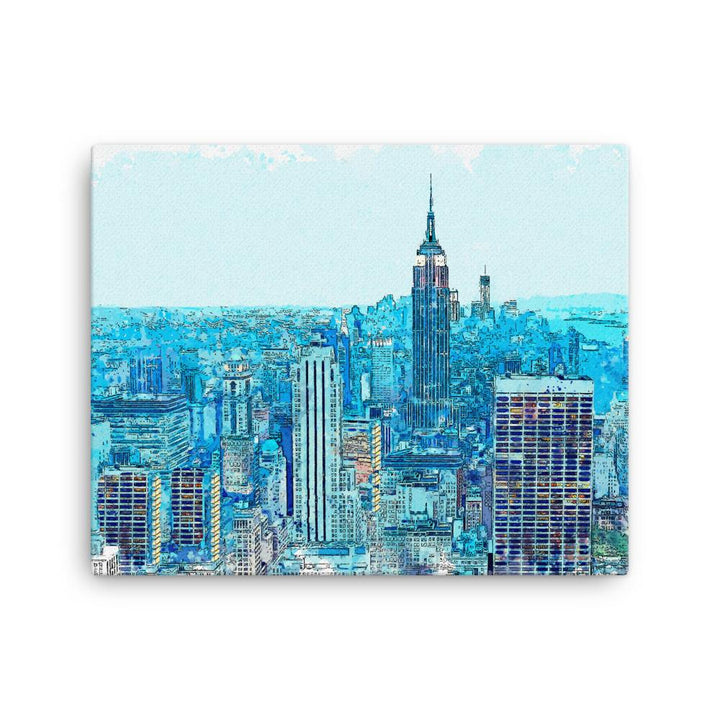 New York in Blau - Leinwand 41x51 cm artlia