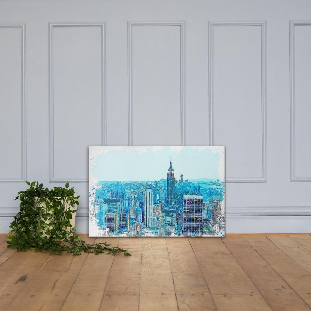 New York in Blau - Leinwand artlia