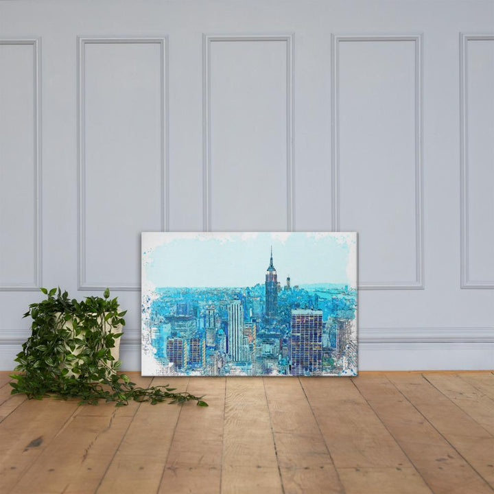 New York in Blau - Leinwand artlia