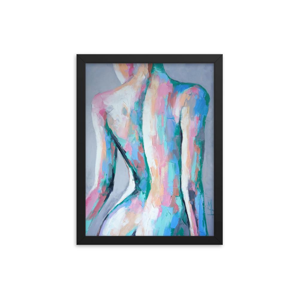 Nymphe - Poster im Rahmen schwarz / 30x41 cm artlia