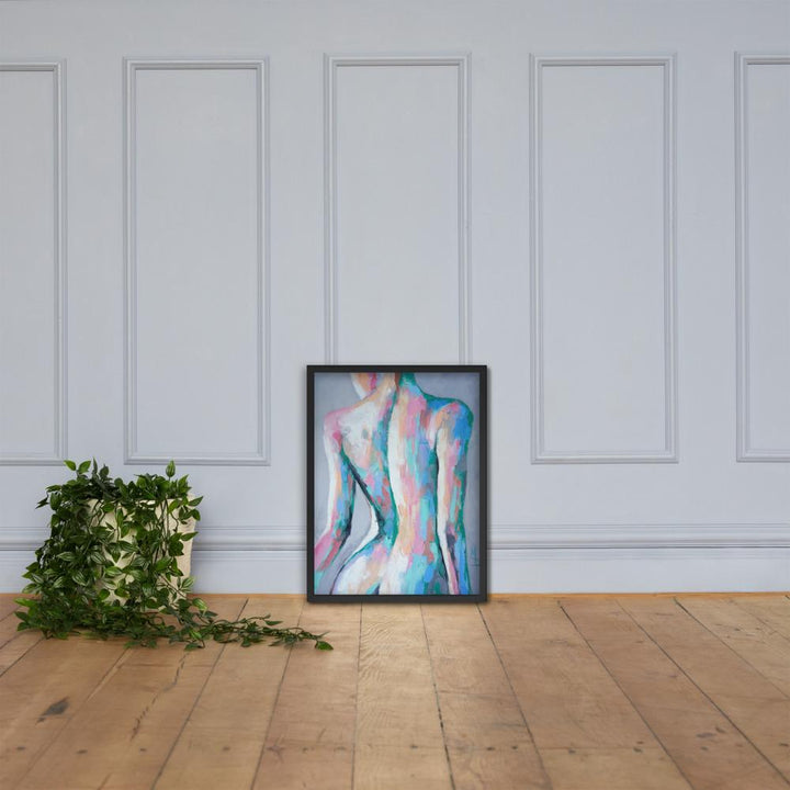 Nymphe - Poster im Rahmen schwarz / 46x61 cm artlia