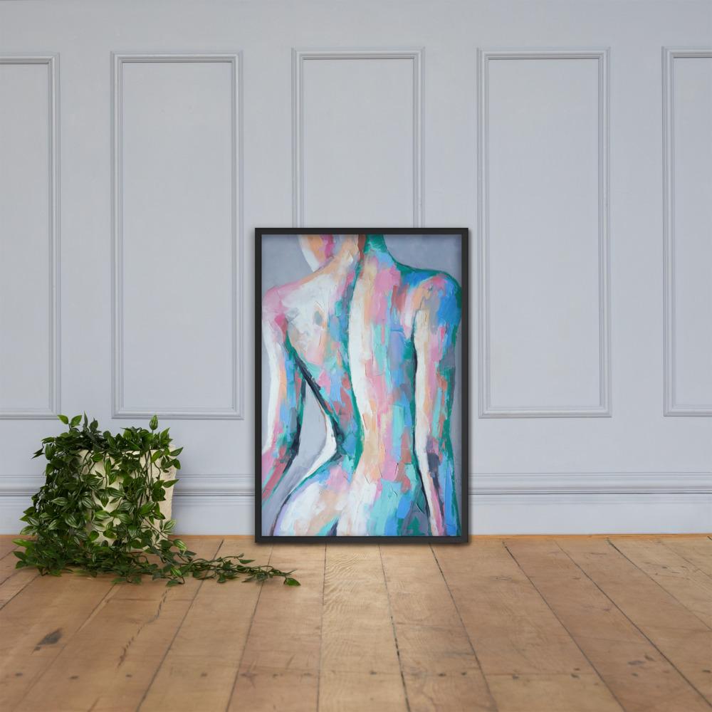 Nymphe - Poster im Rahmen schwarz / 61x91 cm artlia