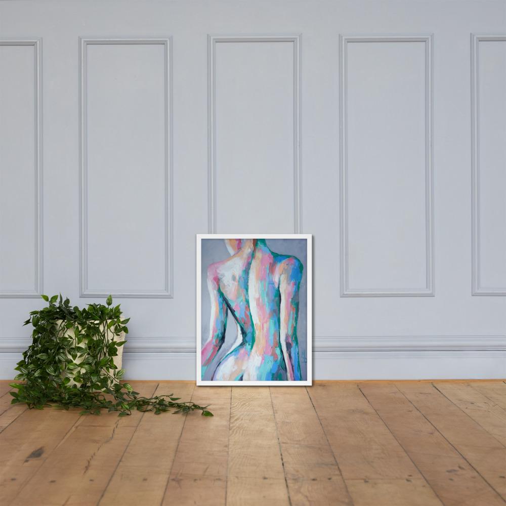 Nymphe - Poster im Rahmen weiß / 46x61 cm artlia