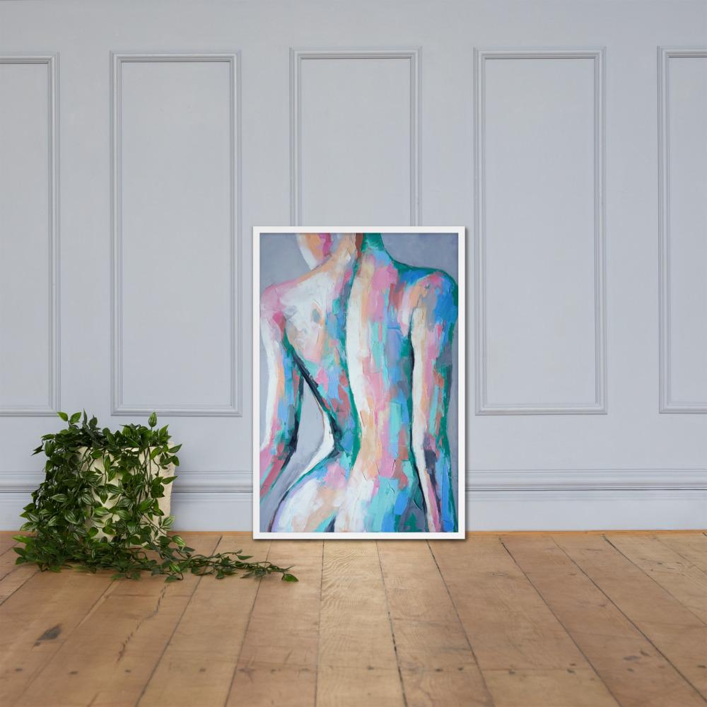 Nymphe - Poster im Rahmen weiß / 61x91 cm artlia