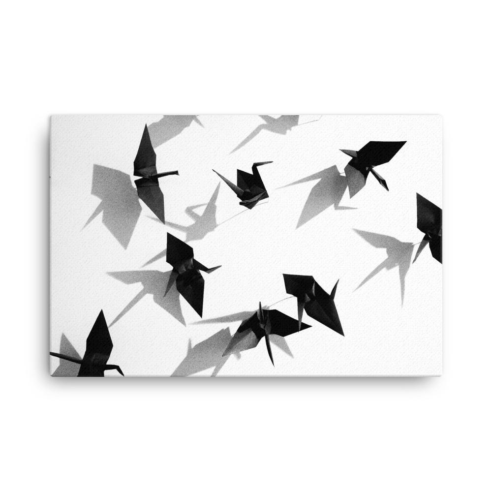 Papierkranich - Leinwand 61x91 cm artlia