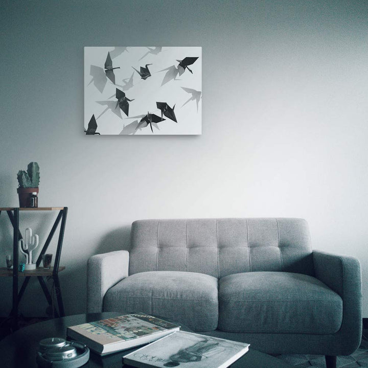 Papierkranich - Leinwand 46x61 cm artlia