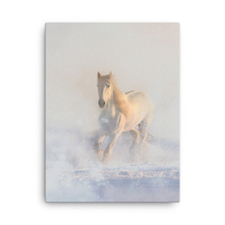 Pferd im Schnee - Leinwand 30x41 cm artlia